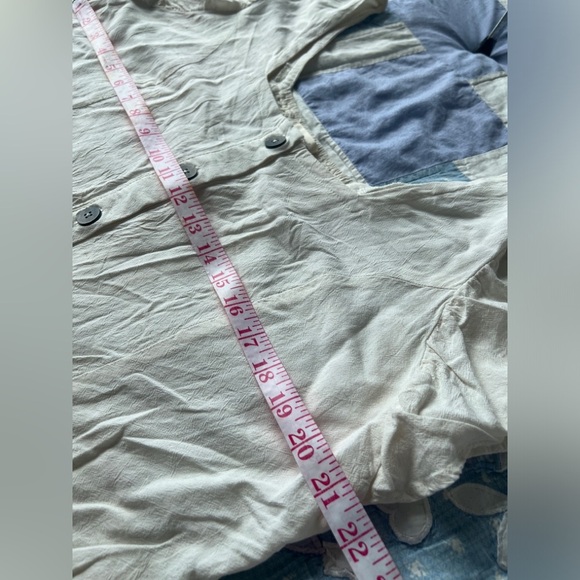 Universal Thread Womens White Flutter Sleeve Minimalist Boho Peasant Top Large - Picture 5 of 7